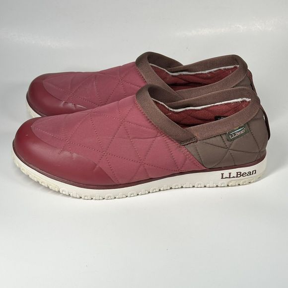 L.L.BEAN Mens Waterproof Quilted Ultralight PrimaLoft INSULATED Slip On Size 13M